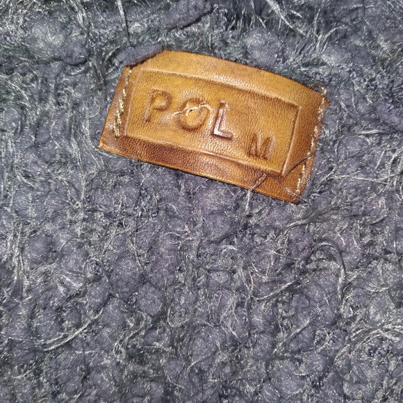 POL Fuzzy Popcorn Eyelash Long Open front cardigan, size M - Picture 5 of 7